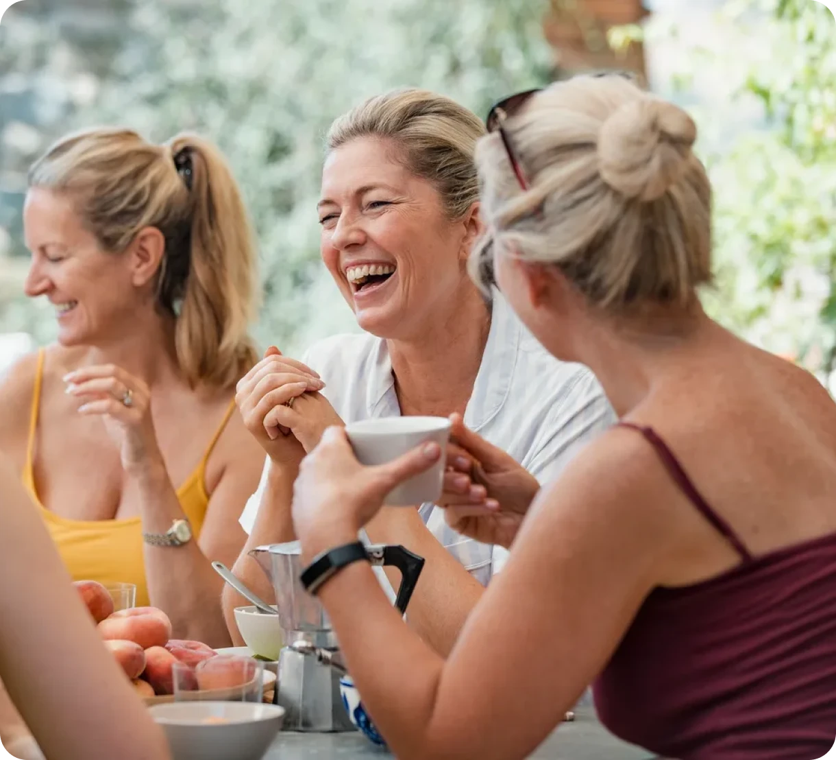 Group of women sharing a meal